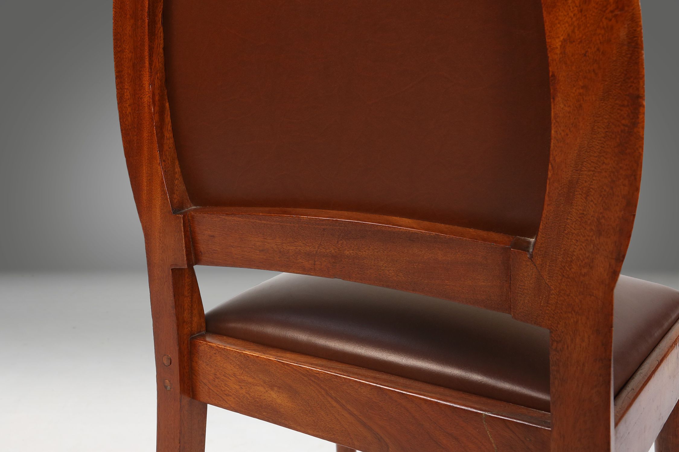Art Deco set of six chairs by De Coene 1930thumbnail